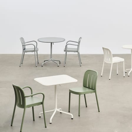 Chaise empilable Deville métal vert - Hay