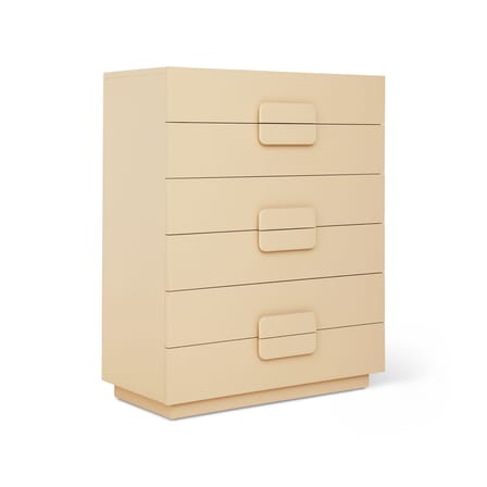 Commode Spacious bois beige / L 80 x P 40,5 x H 98 cm - HK LIVING
