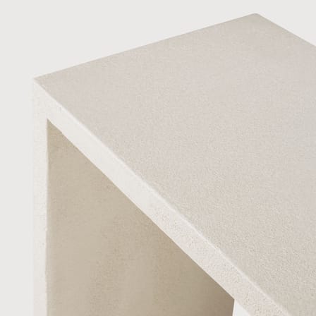 Console Elements blanc / L 120 x P 40 x H 85 cm - Microciment - Ethnicraft