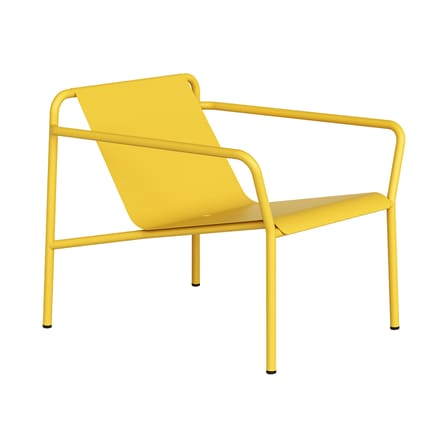 Fauteuil bas Panorama métal jaune - TIPTOE