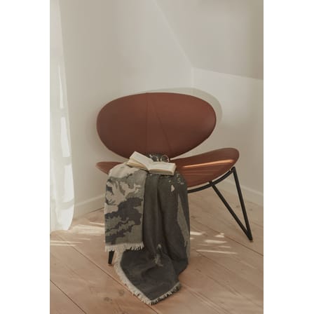 Fauteuil rembourré Semper cuir marron beige - AYTM