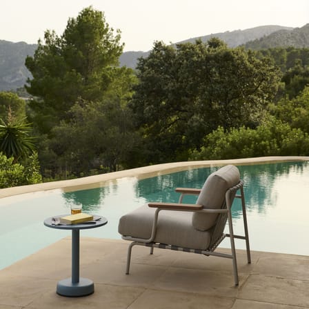 Fauteuil rembourré Settle tissu blanc - Muuto