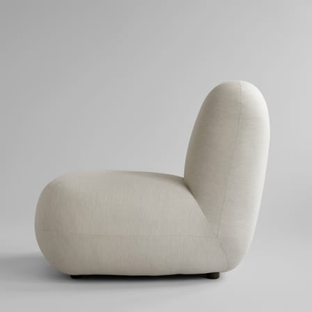 Fauteuil rembourré Toe Flat OUTDOOR tissu gris - 101 COPENHAGEN