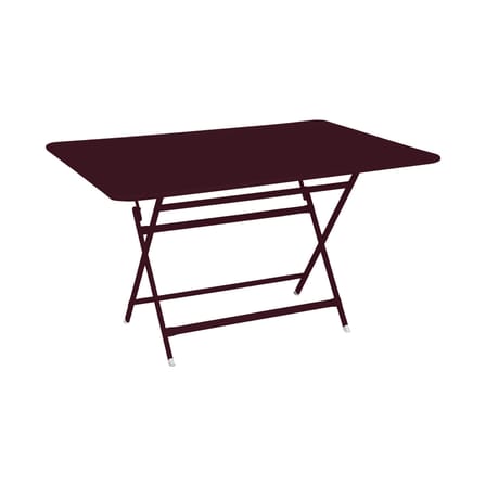 Caractère Foldable table metal red / 128 x 90 cm - 6-seater / Metal - Fermob