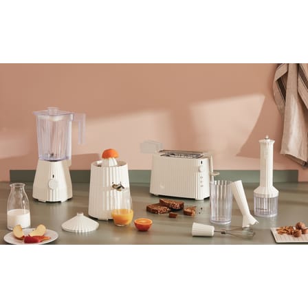 Grille-pain Plissé plastique blanc / 2 tranches - 850W - Alessi