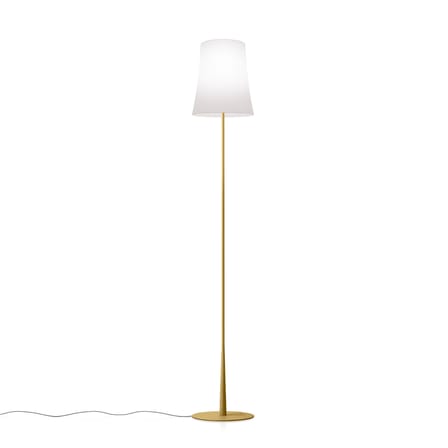 Lampadaire Birdie Easy   plastique jaune / H 150 cm - Foscarini