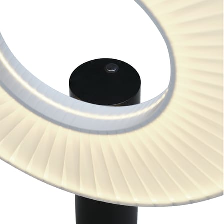 Lampe de table Iris tissu blanc / LED - Ø 40 cm - Dix Heures Dix
