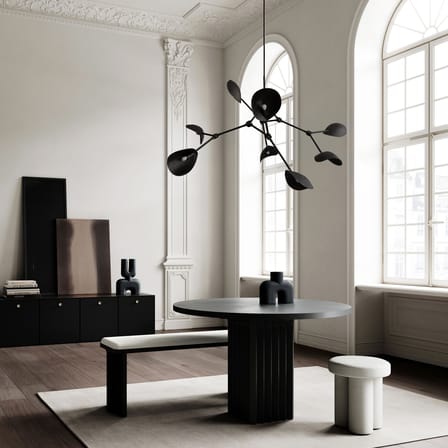 Stingray Pendant metal marble silver black / Articulated - 152 x 121 cm - 101 COPENHAGEN