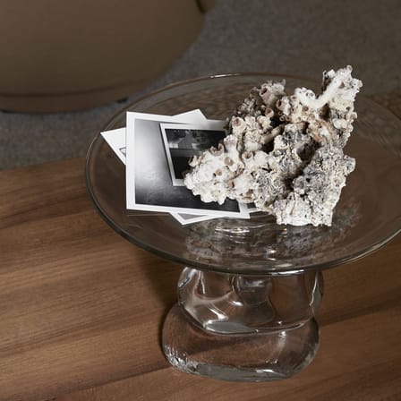 Centre de table Damo verre transparent / Plat de présentation - Ø 30 x H 22.5 cm - Ferm Living