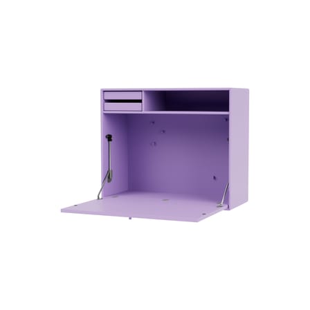 Secrétaire mural Studio bois violet / L 69,6 x H 58,2 cm - MONTANA