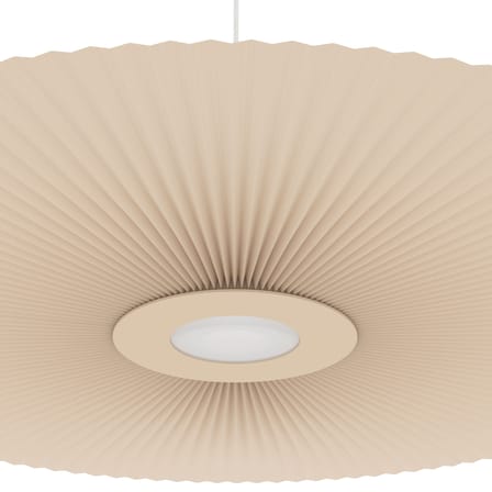 Suspension Carmen Large tissu beige / LED - Ø 120 cm - Hartô