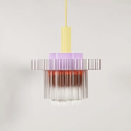 Suspension Gigi n°5 / Ø 28 x H 31 cm - Plastique recyclé / Fabriqué en France - Warren & Laetitia
