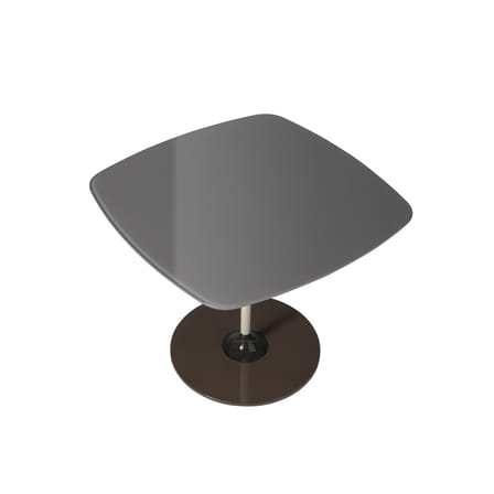 Table d'appoint Thierry verre gris / 50 x 50 x H 40 cm - Verre - Kartell