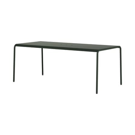 Table rectangulaire Panorama métal vert / 190 x 90 cm - 8 places - TIPTOE