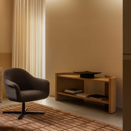 Tapis Tile marron / 170 x 240 cm - Tissé à la main - Audo Copenhagen