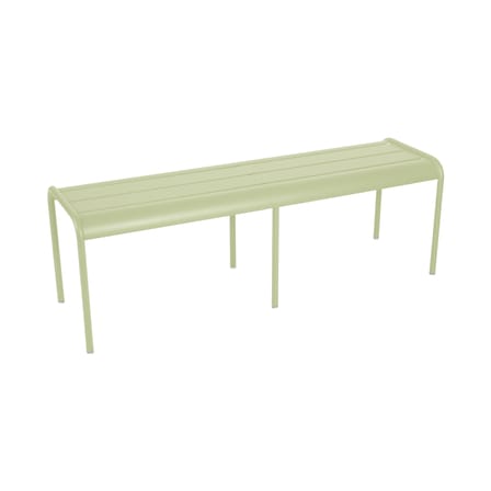 Banc Luxembourg métal vert 3/4 places / L 145 cm - Aluminium - Fermob