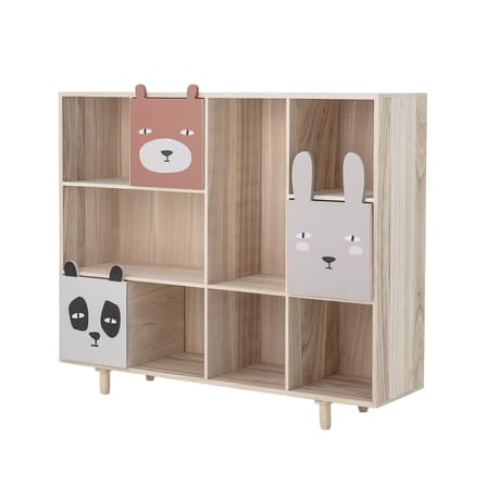 Bibliothèque Animaux bois multicolore / 3 tiroirs - L 107 x H 94 cm - Bloomingville