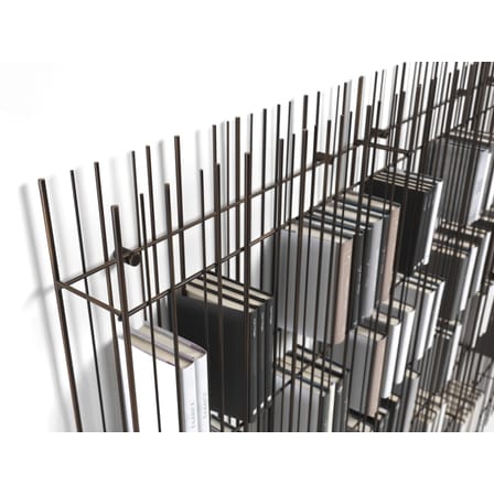 Bibliothèque Metrica Wall A / L 78 cm x P 13 cm x H 190 cm - Structure seule (étagères vendues séparément) - Mogg