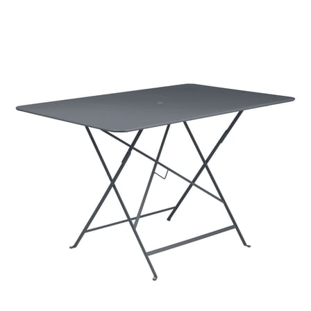 Klapptisch Bistro metall schwarz / 117 x 77 cm - 6 Personen - Sonnenschirmloch - Fermob