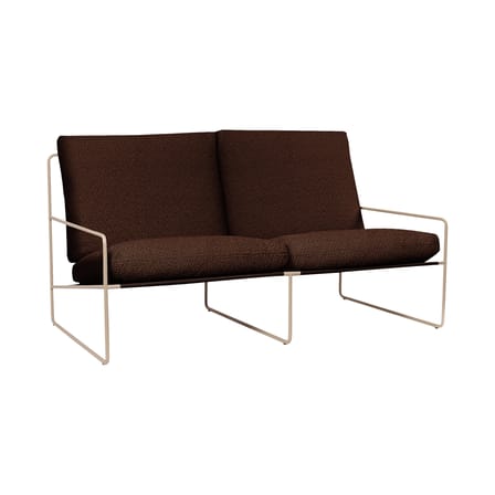 Canapé de jardin 2 places Desert tissu marron / L 156 cm - Ferm Living