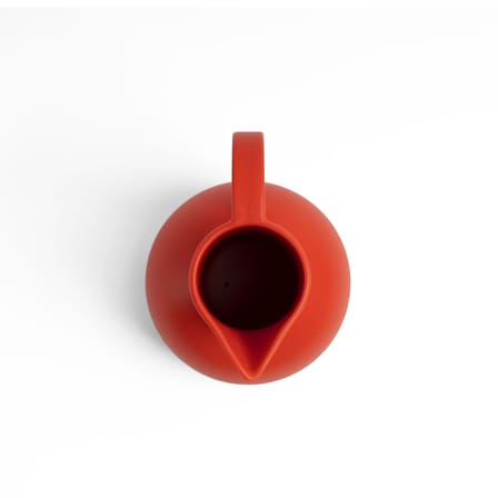 Carafe Strøm Medium céramique orange / 1,5 L - H 24 cm / Fait main - raawii