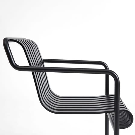 Fauteuil de repas Palissade Cantilever métal noir / Large - Hay