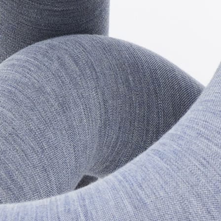 Fauteuil rembourré Extra Bold gris / Tissu Kvadrat mélangé - Moustache