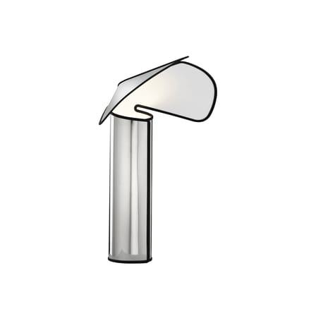 Lampada da tavolo Chiara metallo / H 41 cm - Acciaio / Riedizione 1969 - Flos