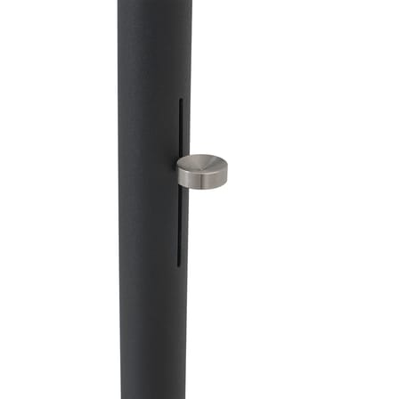 Lampadaire Contra métal noir / Orientable - H 188 x L 256 cm - Muuto