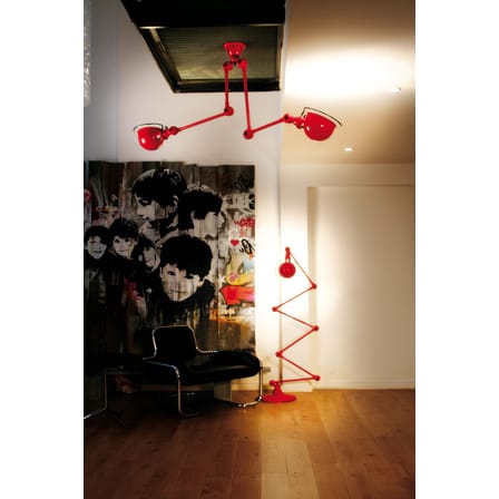 Lampadaire Loft Zigzag métal noir / 6 bras - H max 240 cm - Jieldé