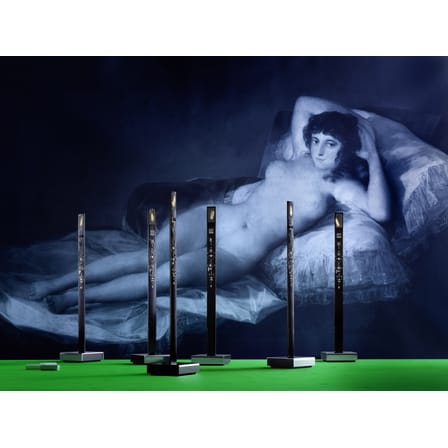 Lampe de table My New Flame plastique noir / Bougie LED - 40 cm / Version USB - Ingo Maurer