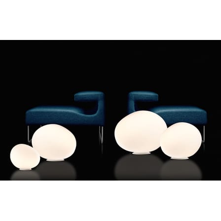 Lampe de table Poly Gregg Media plastique blanc / L 47 cm - Ludovica+Roberto Palomba, 2008 - Foscarini