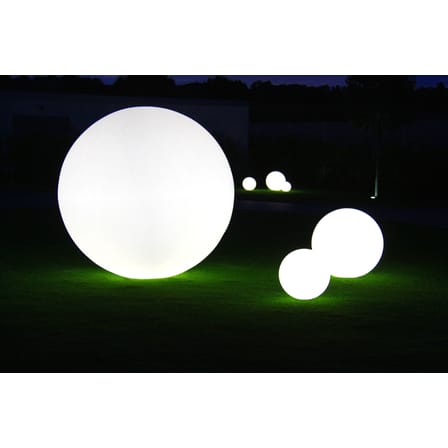 Lampe extérieur sans fil rechargeable Globo Outdoor LED plastique blanc plastique blanc / Ø25 cm - Slide