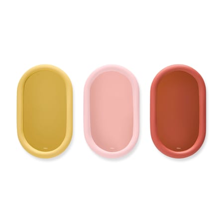 Miroir mural Mirage orange Loop / Verre coloré - L 35 x H 60 cm - Fatboy