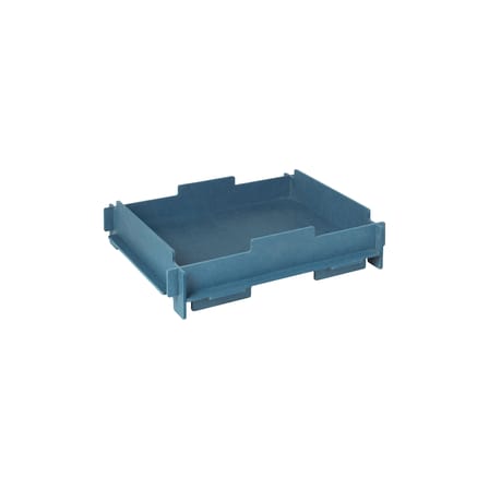 Plateau empilable Stacie bois bleu / 44 x 34 x H 10 cm - MDF - BROSTE COPENHAGEN