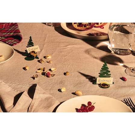 Set de 2 porte-nom Barkplace Tree métal / H 8 cm - Alessi