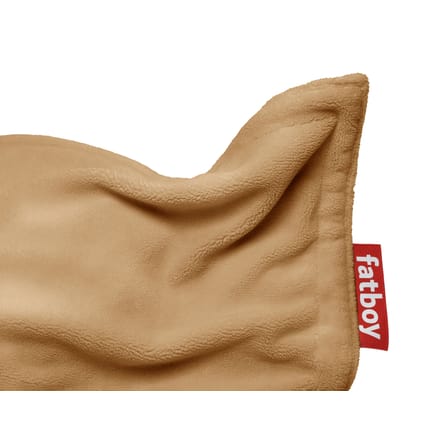Pouf Original Slim Teddy tissu marron / Tissu duveteux ultra-doux - 155 x 120 cm - Fatboy
