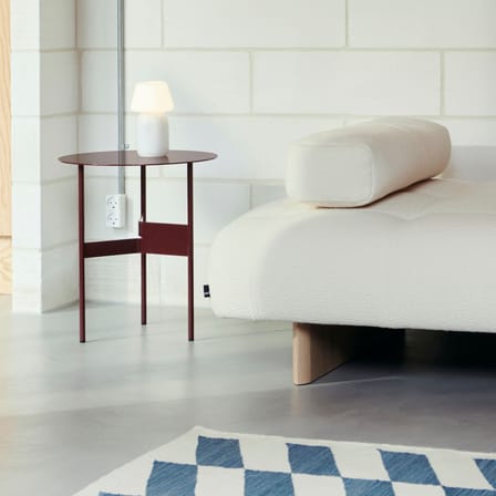 Table basse Shim métal rouge / Ø 45 x H 51 cm - Hay