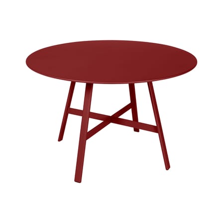 Table ronde So’O métal rouge / Ø 117 cm - 6 personnes - Fermob