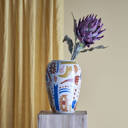 Vase Horus céramique orange / Ø 22 x H 32 cm - Bloomingville