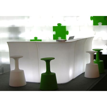 Tabouret de bar Drink plastique blanc / H 75 cm / Seconde vie - Slide