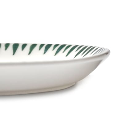 Piatto Bazaar ceramica verde / Set di 2 - 33 x 14 cm - Serax