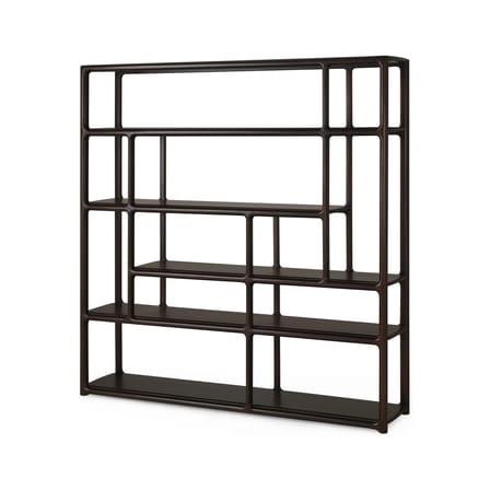 Bibliothèque Eda bois marron / L 181 x H 188 cm - Ethnicraft