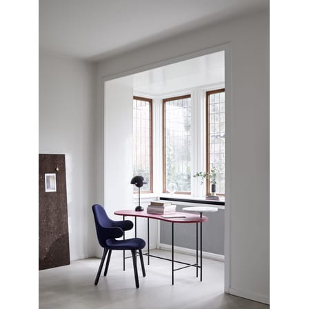 Bureau Palette JH9 métal bois marbre noir / 2 plateaux - &tradition