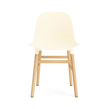 Chaise Form plastique beige / Pieds chêne - Normann Copenhagen