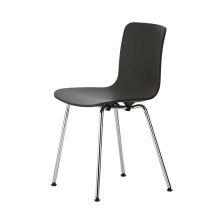 Chaise HAL RE Tube plastique noir / Plastique recyclé - Vitra