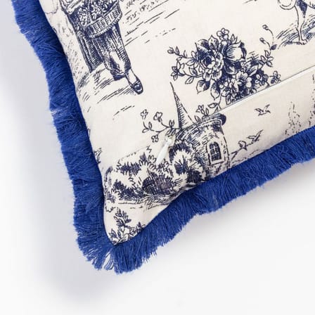 Hybrid - Argia Cushion textile blue / 50 x 35 cm - Seletti