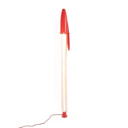 Lampada Bic Lamp materiale plastico rosso / LED - H 178 cm - Seletti