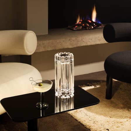 Lampada da tavolo Press LED vetro trasparente / H 23,5 cm - Tom Dixon