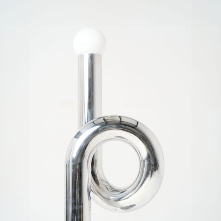Lampadaire Petite Modulation métal argent / H 120 cm - Axel Chay